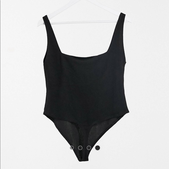 NWT ASOS Curve Flounce London Square Neck Bodysuit - Picture 3 of 10